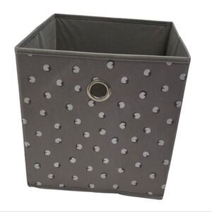 Set Of 4 Room Essentials Gray Fabric Cubes with Cotton Design